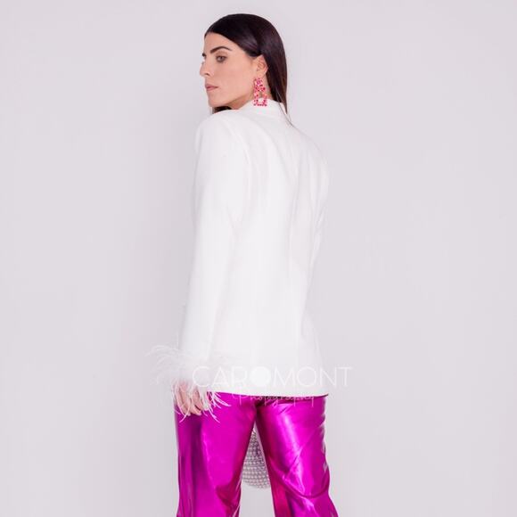 AMAZING MAE Feather Cuff Blazer - Picture 2 of 9